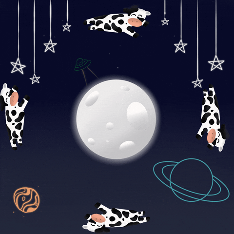 Pretty_little_skaters giphyupload moon sky cow GIF