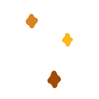 Stars Orange Sticker by Ein Paar Kreative