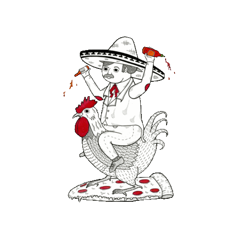 MichaelCHsiung cool dudes party man michael hsiung hot sauce committee Sticker