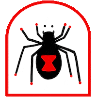 Black Widow Tattoo Sticker by No Fun®