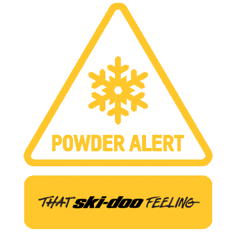 Snow Powder Sticker by Ski-Doo
