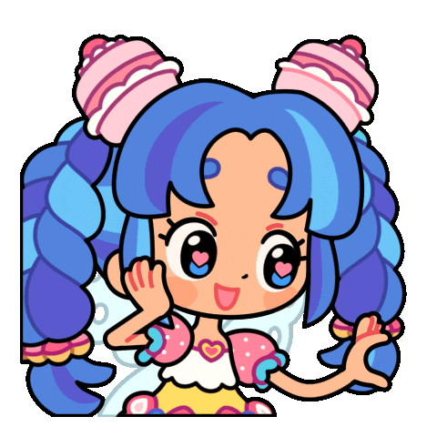 SparklesMagicalMarket giphyupload heart friends blue Sticker