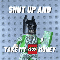 Lego Batman Shut Up And Take My Money GIF