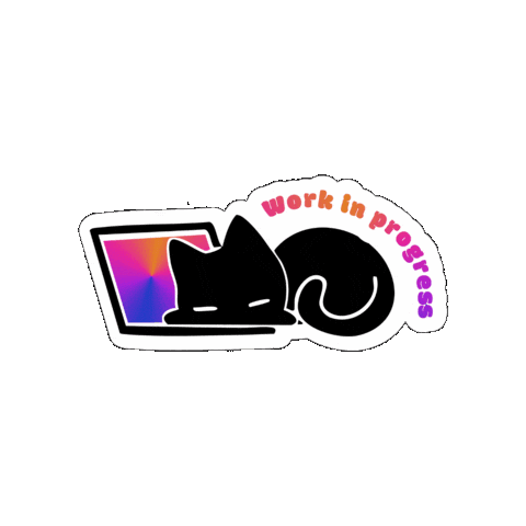 Lna_design giphygifmaker cat project cute cat Sticker