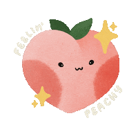 plcreates fruit cutie peach fruits Sticker