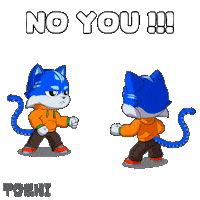 Blaming Not Me You Sticker by Toshithecat