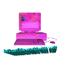 Glitch Pink Sticker by Valeria Vicente