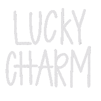 Lucky Charms Lettering Sticker