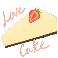 Cheese Cake Love Sticker