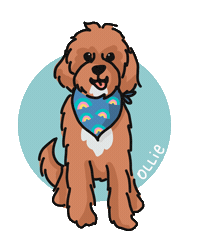 Ollie Doodle Dog Sticker