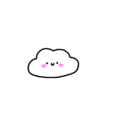 Happy Cloud Sticker by Nataliia Manych