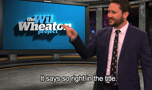 wil wheaton host GIF by Syfy’s The Wil Wheaton Project