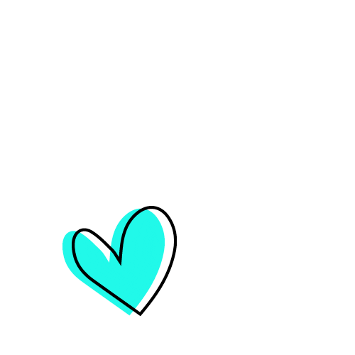 Colors Hearts Sticker by Tikiti Home