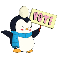 Voting Election Day Sticker by Pudgy Penguins