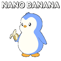 Artificial Intelligence Penguin Sticker by Pudgy Penguins