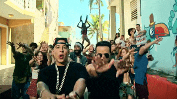 luis fonsi party GIF