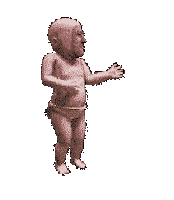 Bill Clinton Baby Sticker