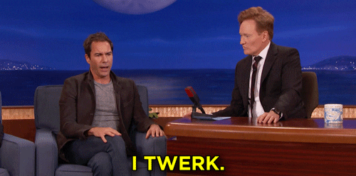 i twerk eric mccormack GIF by Team Coco