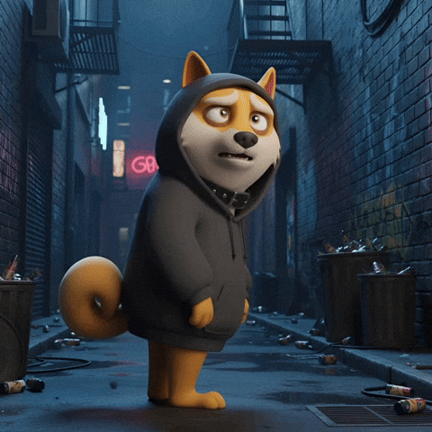 Scared Uh Oh GIF by Doge Pound