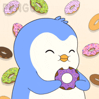 Do Not Dunkin Donuts GIF by Pudgy Penguins
