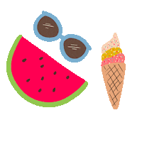 happy ice cream Sticker by Dita W. Yolashasanti