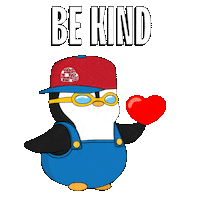 Be Kind Love Sticker by Pudgy Penguins
