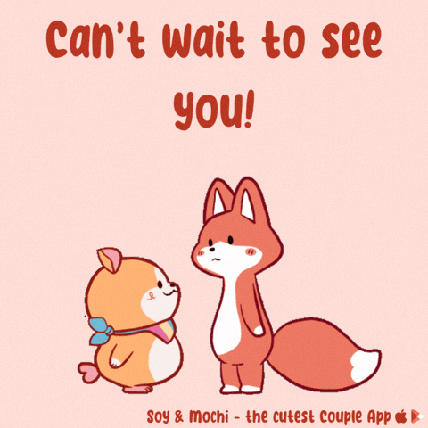 Be There Soon Love You GIF by SoyandMochi