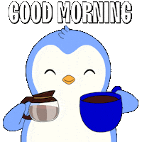 This Is Great Good Morning Sticker by Pudgy Penguins