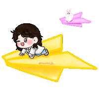 Bingo Paper Plane Sticker