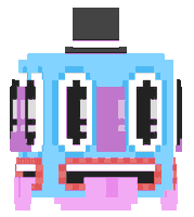 Top Hat 3D Sticker by Shallow Lagoon