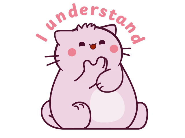 Cat Love Sticker by Pembe