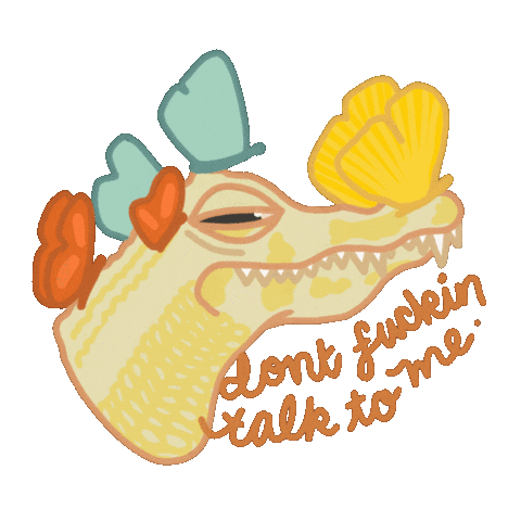 Dont Talk To Me Sticker