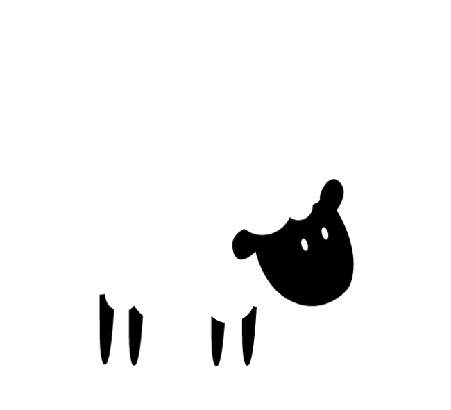RikkeLaulund giphyupload jumping sheep far Sticker
