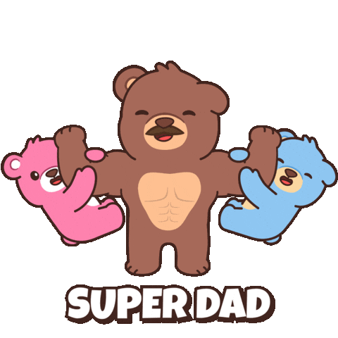 Fathers Day Hero Sticker by BEARISH