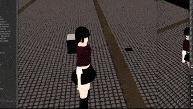 Unity Anime Girl GIF