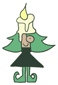 Happy Christmas Tree Sticker