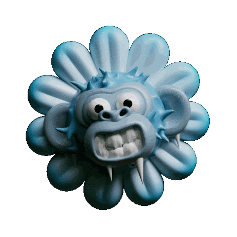 3D Monkey Sticker by Evan Hilton