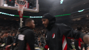 High Five Carmelo Anthony GIF by NBA