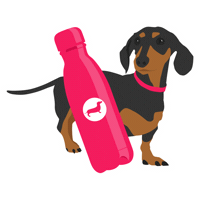 Dog Water Sticker by Vitality