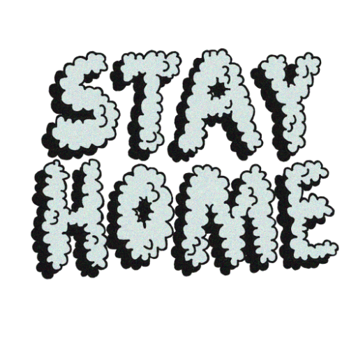 Stay Home Sticker by FUN WITH FRIDAY