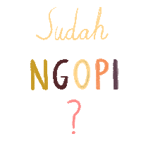Kopi Ngopi Sticker by Agnes Gyorfi