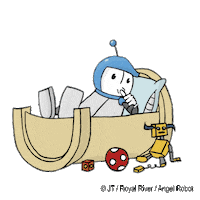 RoyalRiverMusik baby robot boy angel Sticker