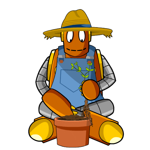 Robot Growing Sticker by BrainPOP