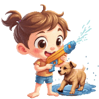Boys Girls Cute Puppy Sticker