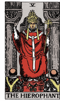 Major Arcana The Hierophant GIF by Luna y el Tarot