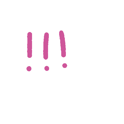 Pink Line Sticker