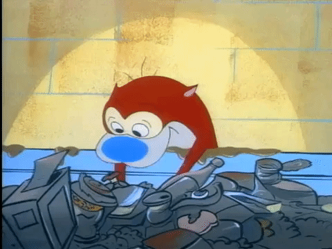 ren and stimpy nicksplat GIF