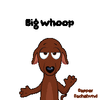Unimpressed Dog Sticker by VeeFriends