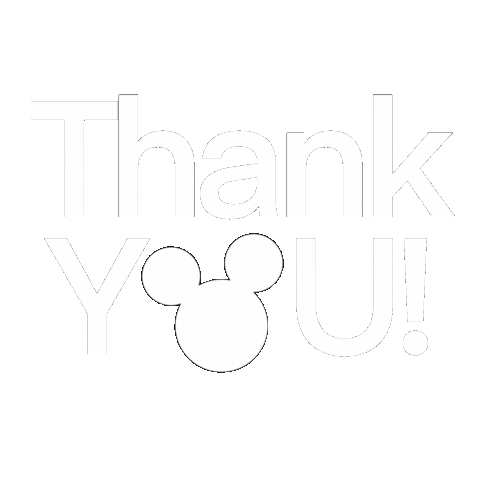 Mickey Mouse Thank You Sticker