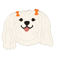 Happy Dog Sticker by Ann of Facedit